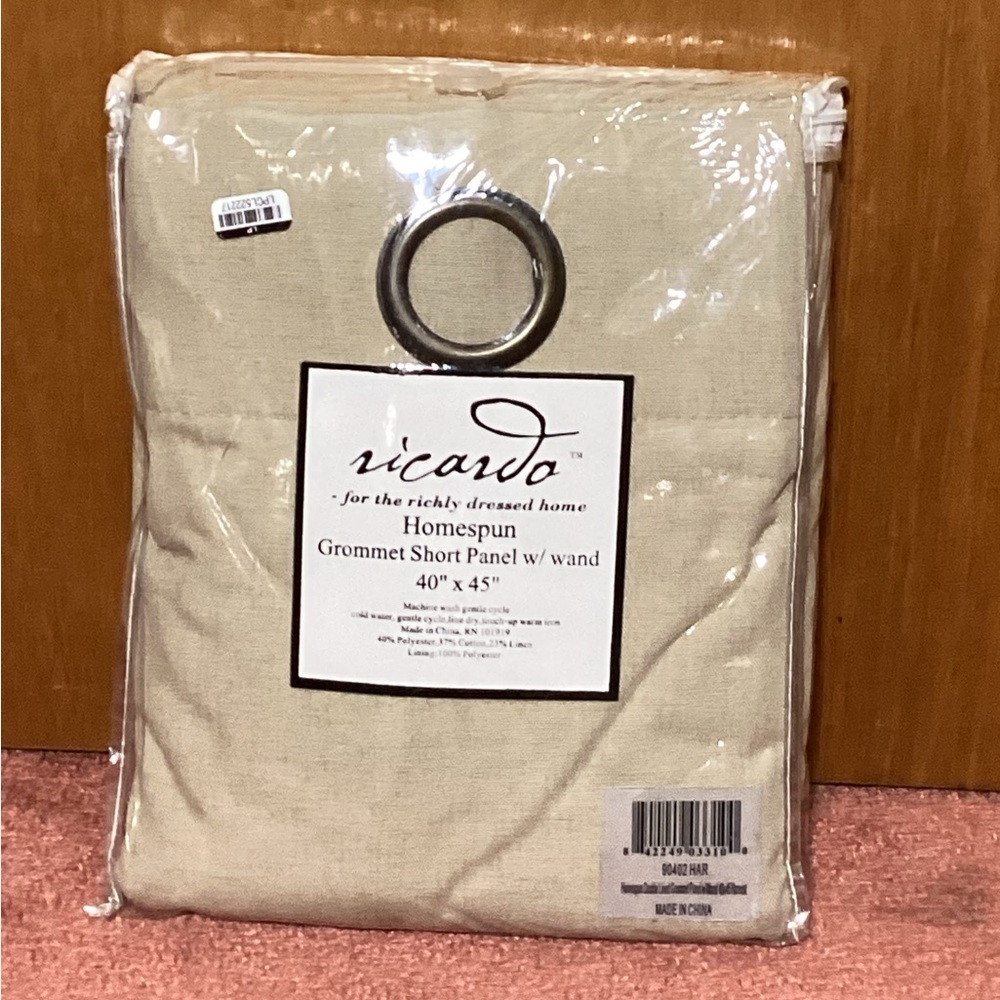 Ricardo Grommet Top Short Curtain Panel - Harvest Solid